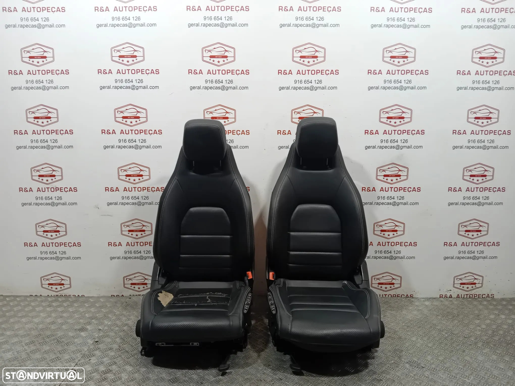 Conjunto de Bancos Mercedes Class E Coupé W207 Elétricos em Pele Original - 9