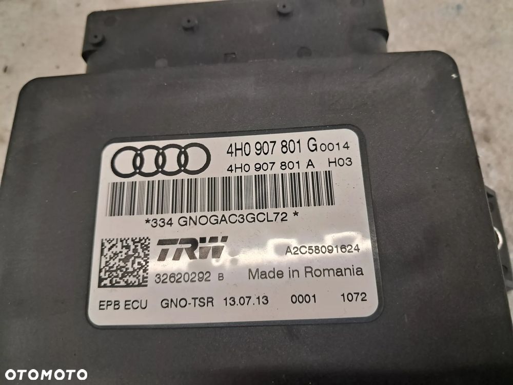 Moduł Sterownik Hamulca Ręcznego Audi A6 C7 A7 A8 D4 4H0907801G 4H0907801A - 3