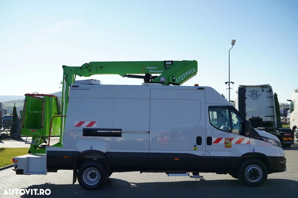 Iveco DAILY 70-180 / BRAȚ AERIAN - 16 m / TABLĂ METALICĂ + BRAȚ AERIAN ELEVATOR / 200 kg - 11