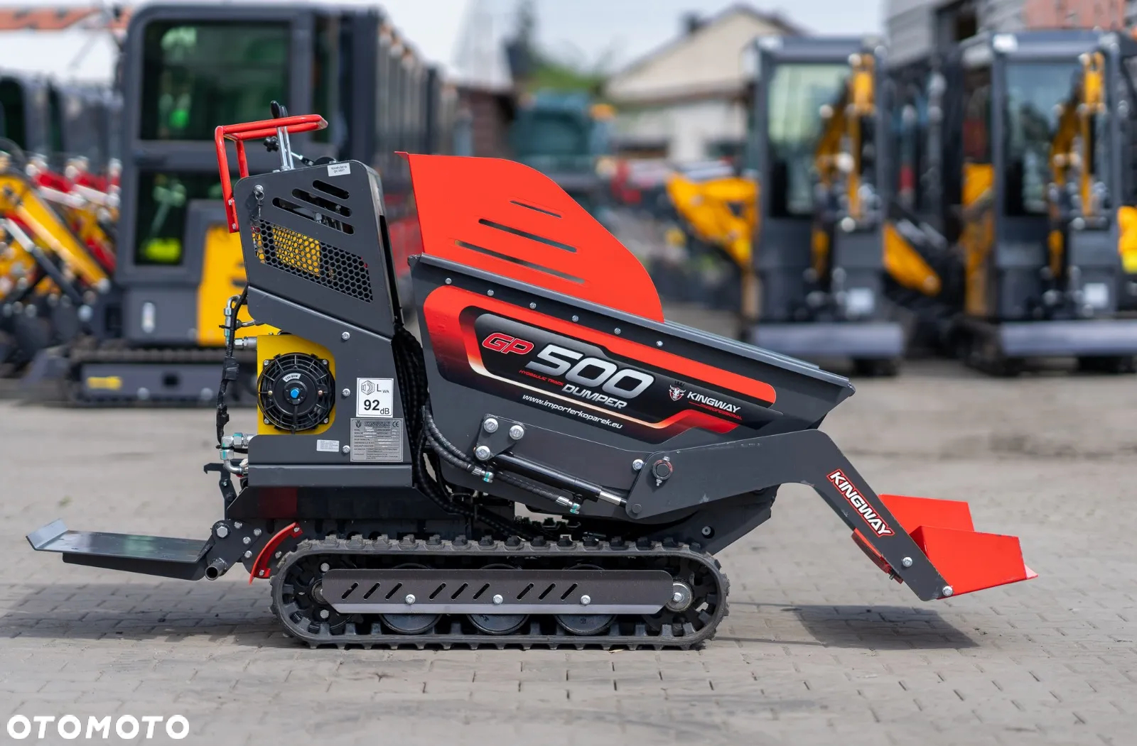 Kingway GP500 Dumper Wozidło taczka Miniwywrotka 500kg na GĄSIENICACH - 4