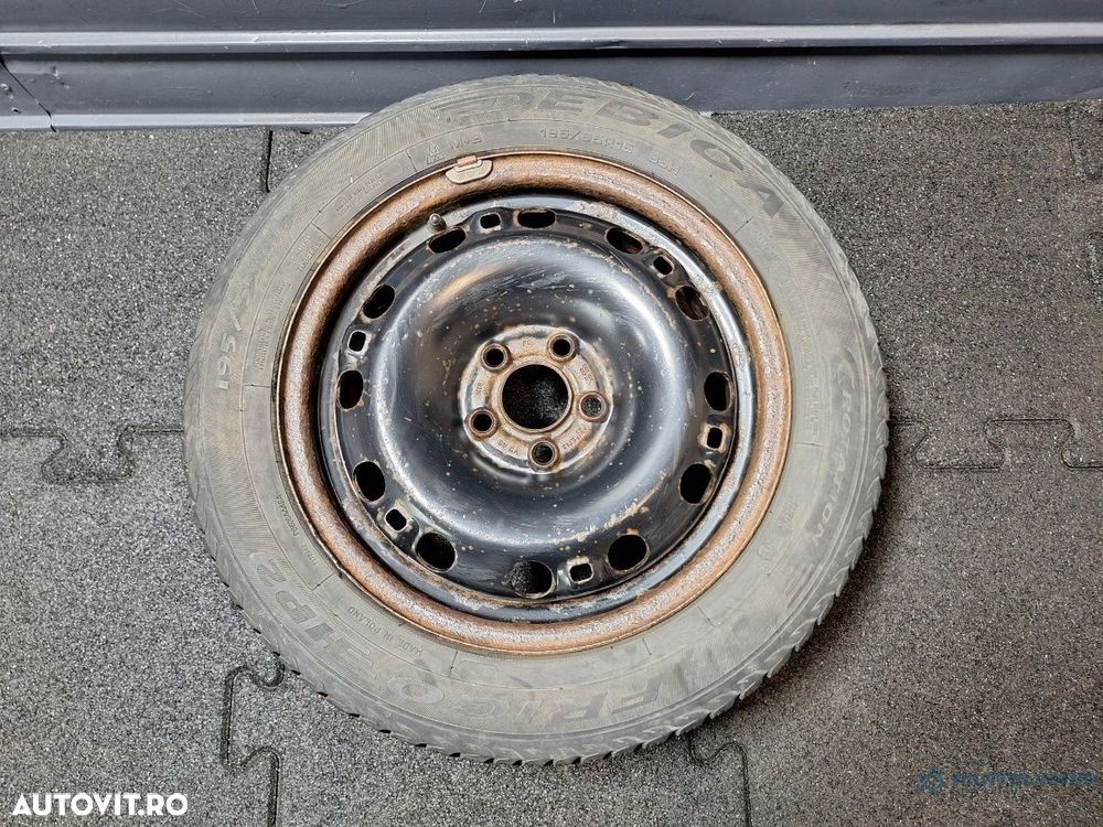 Roata tabla 5x100 VOLKSWAGEN POLO 9N_ 2001 - 2012 12V AZQ, BME 6Jx15H2 ET 43 6Q0601027G - 5