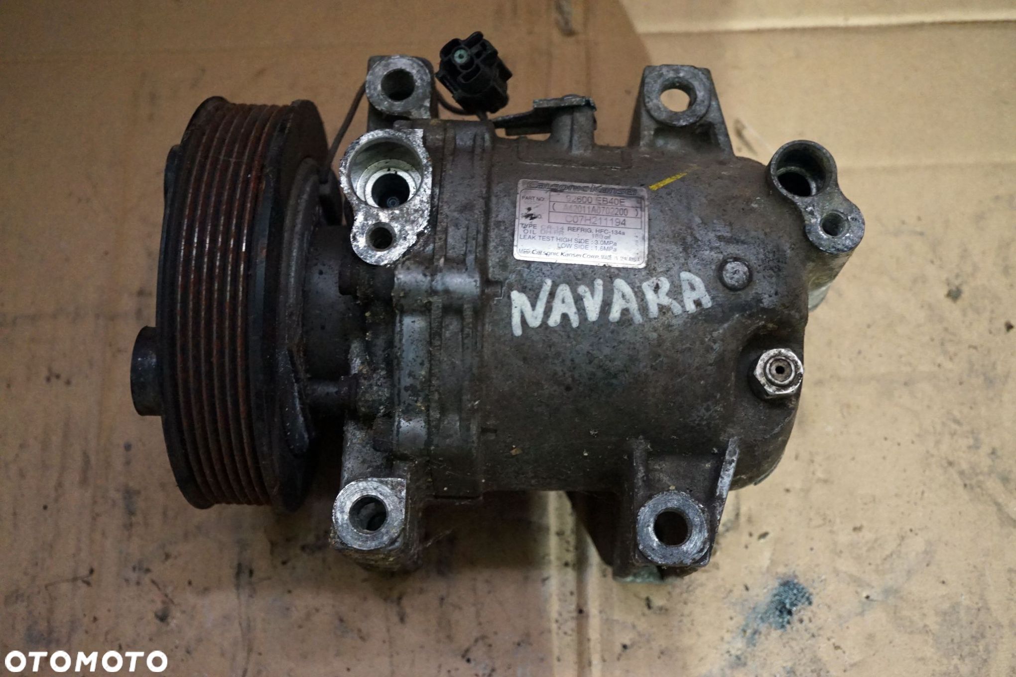 KOMPRESOR KLIMATYZACJI SPRĘŻARKA NAVARA III D40 2.5 DCI 92600-EB40E NISSAN 2005-2010 - 1