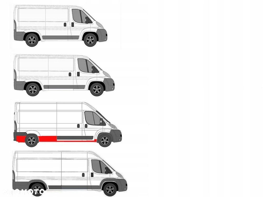 Próg / Progi / Reperaturka / Fiat Ducato 06 - 24 Średni L3 strona Prawa ! - 1