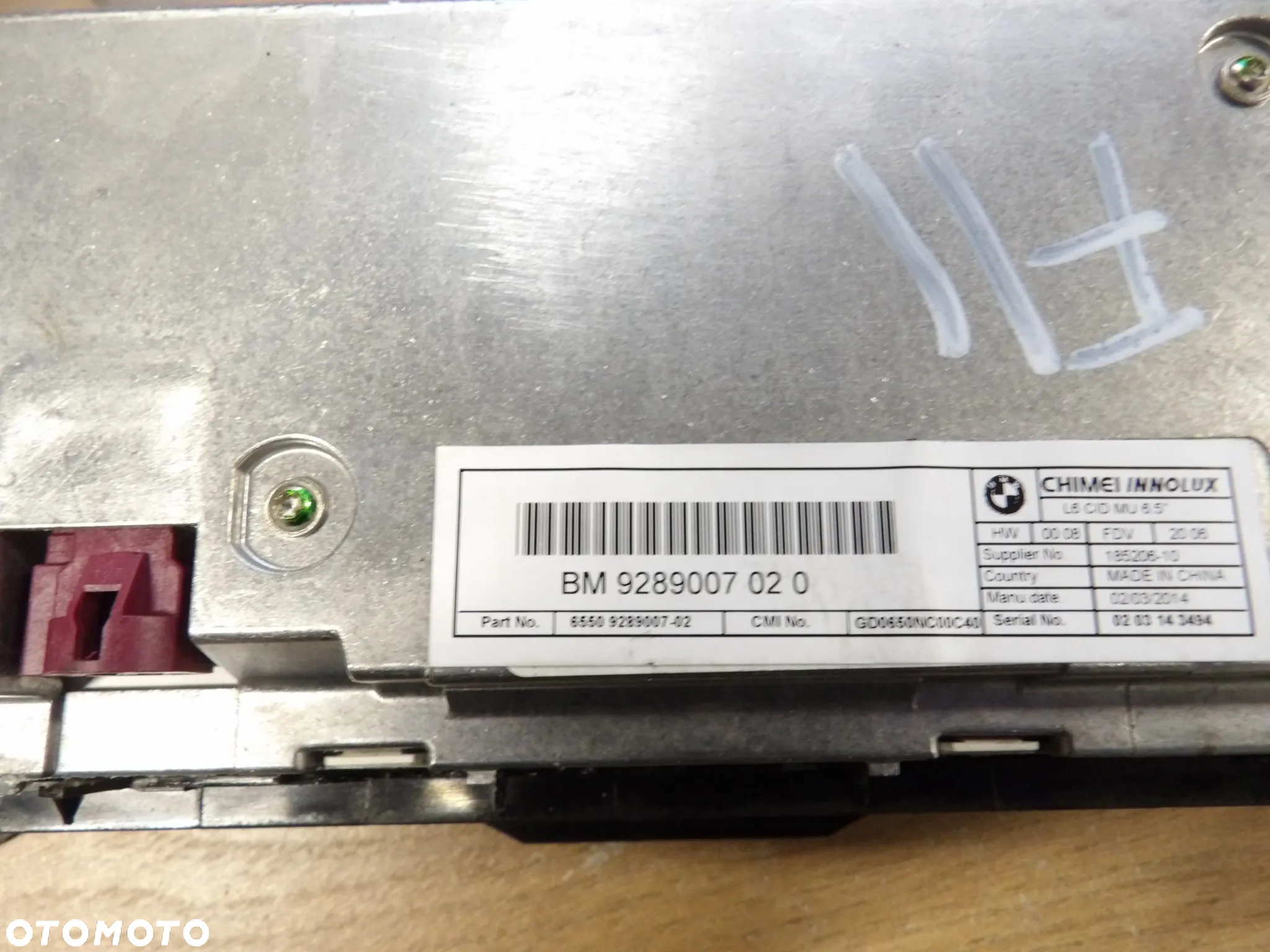 BMW - F11 - EKRAN , MONITOR NAWIGACJI - 9289007 - 2
