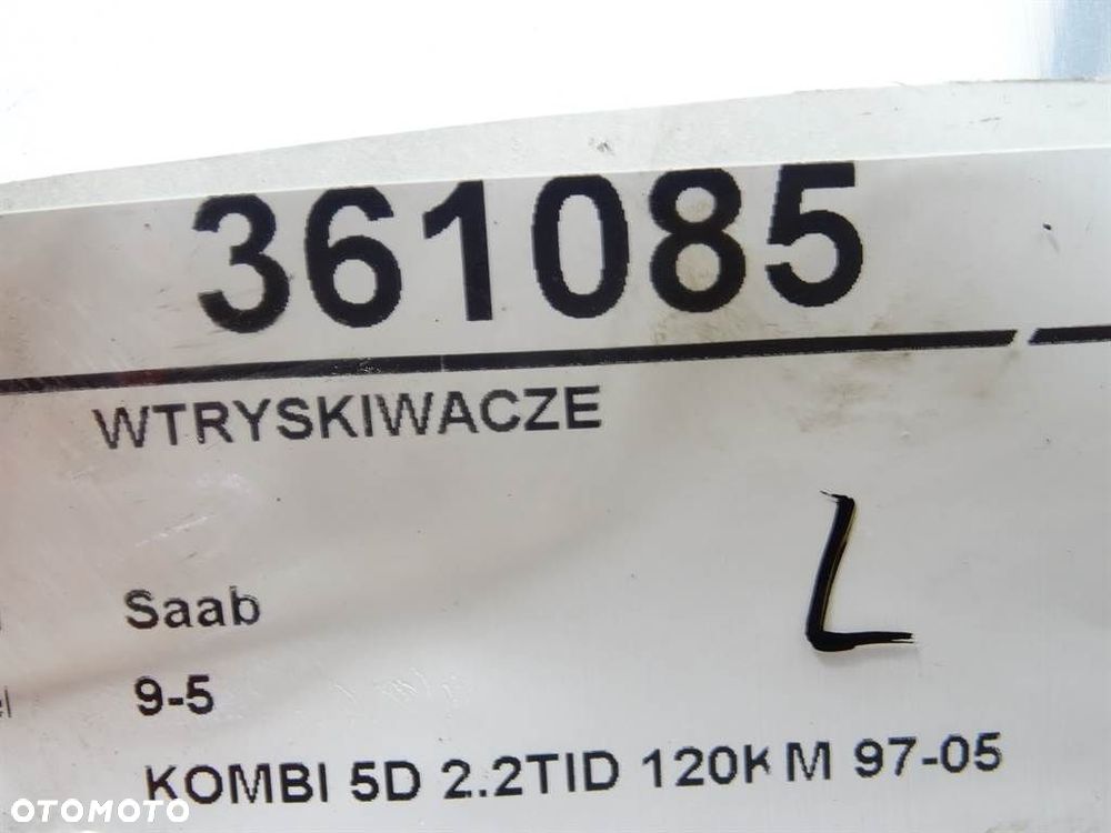 WTRYSKIWACZE - 156.00 PLN - SAAB 9-5 Kombi (YS3E) 1998 - 2009 2.2 TiD 88 kW [120 KM] olej napędowy - 4