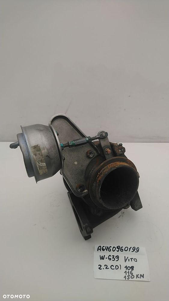 TURBINA 2.1 CDI 2.2 CDI 109KM 110KM 150KM VIANO W639 A6460960199 - 4