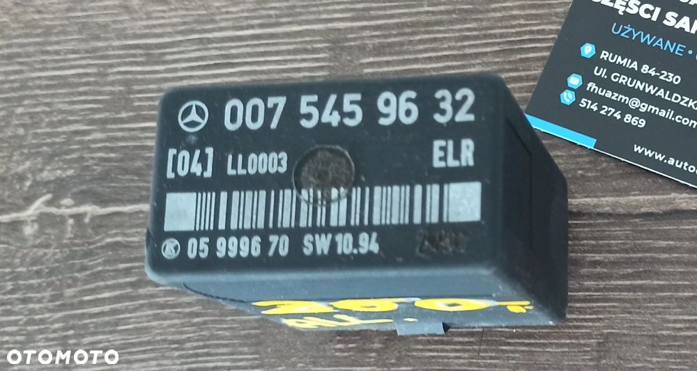 Przekaźnik ELR Mercedes w124 3.0 Diesel 0075459632 - 1