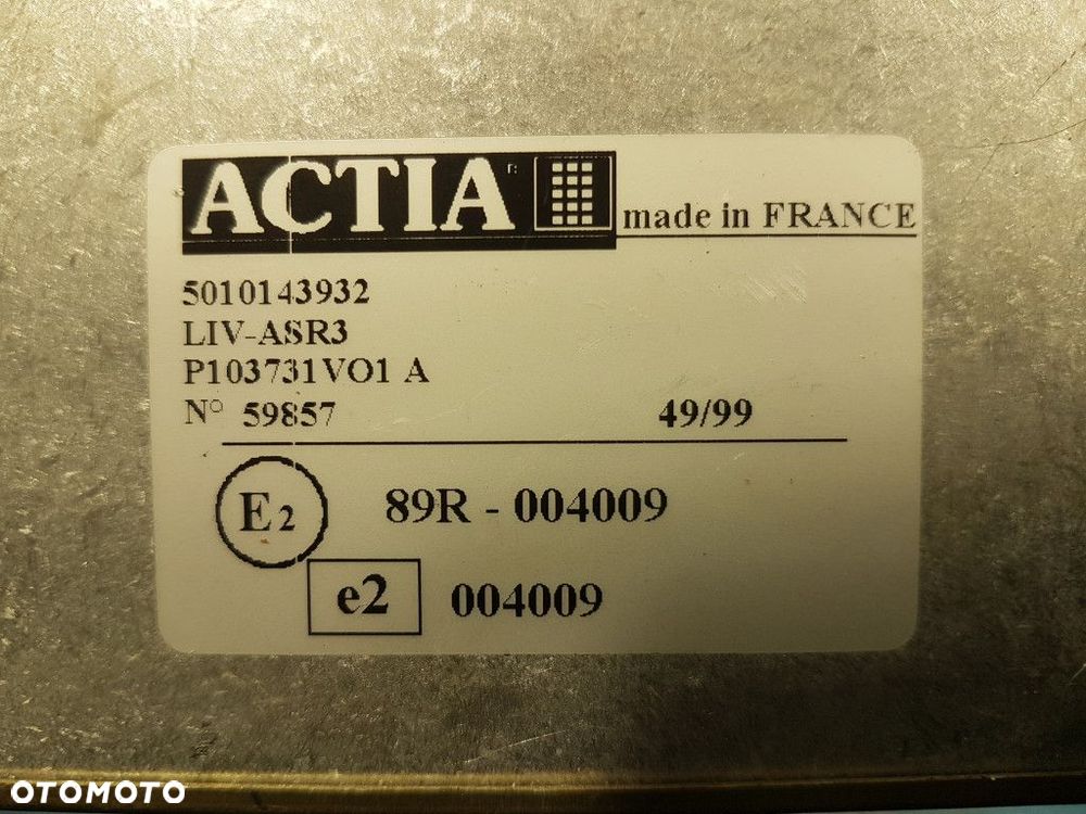 RENAULT ILIADE STEROWNIK ABS. 5010143932 - 4