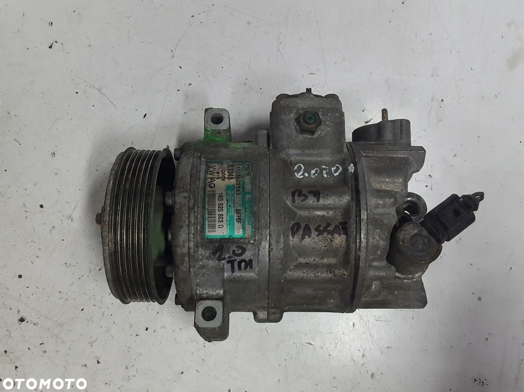VW PASSAT B7 10-14r 2.0 TDI SPRĘŻARKA KLIMATYZACJI 1K0820803Q - 1