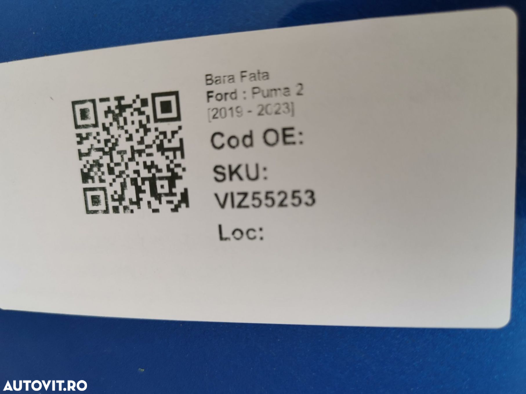 Bara Fata Ford  Puma 2 2019 2020 2021 2022 2023 Originala In Stare Bun - 7