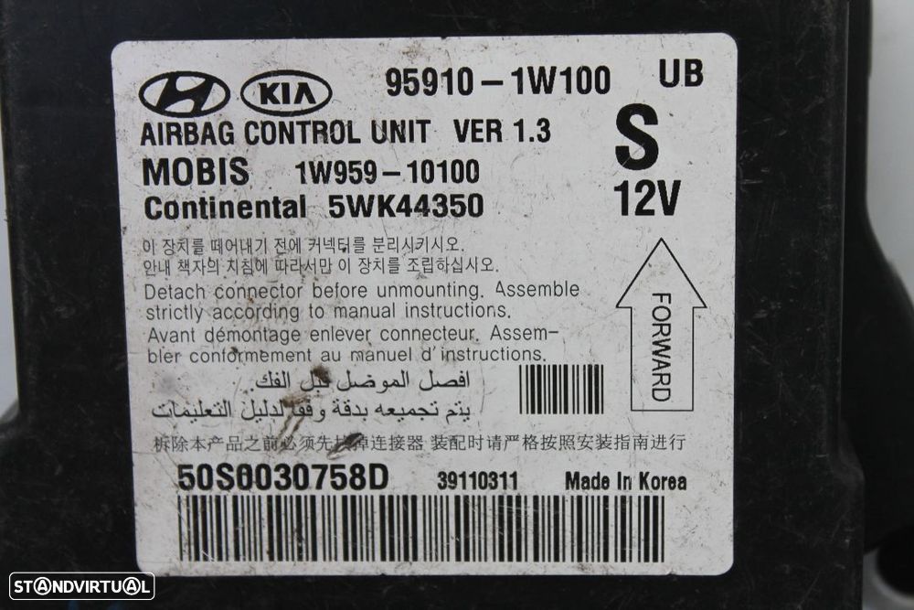 Centralina de Airbag Kia Rio - 2