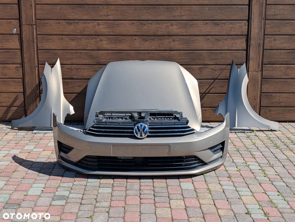 ZDERZAK PAS PRZEDNI MASKA BŁOTNIK PRZÓD VW GOLF SPORTSVAN 1.6 TDI 14' LC1Y RADAR PDC - 1