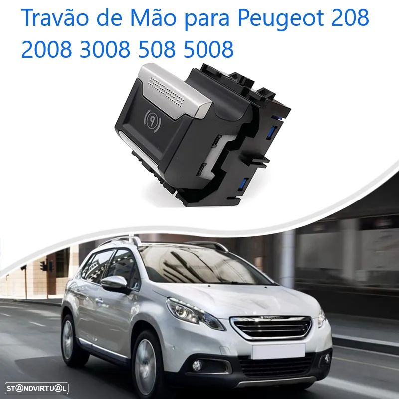 Botão travão mão Peugeot 208, 2008, 3008, 508, 5008  NOVO - 1