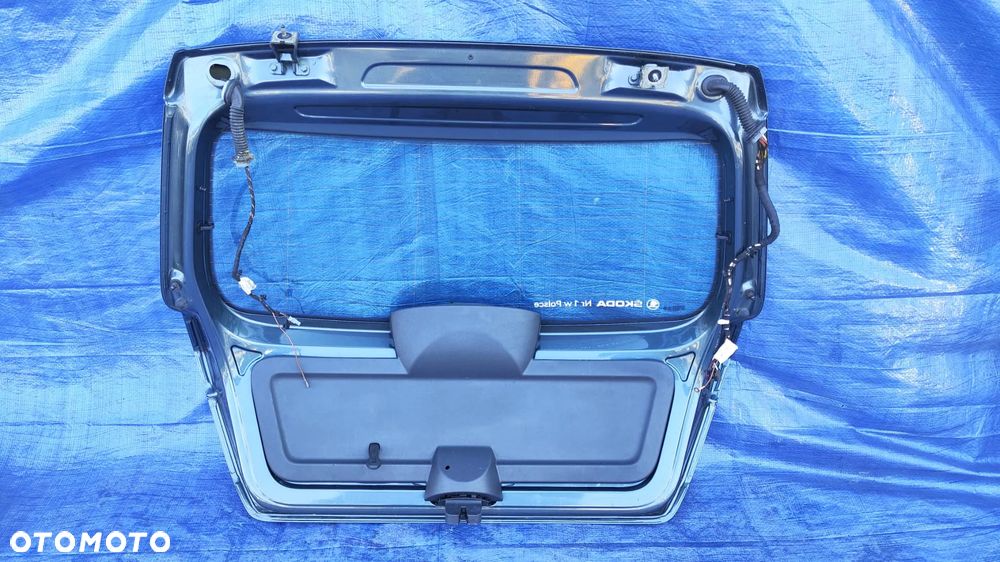 KLAPA KAMERA COFANIA ZDERZAK CZUJNIKI PDC PAS TYLNY WZMOCNIENIE BELKA LAMPA LEWY TYŁ KOMPLETNY ZESTAW DUPA ORYGINALNY LAKIER LF7Y SKODA FABIA III 3 6V LIFT HB 5D - 25