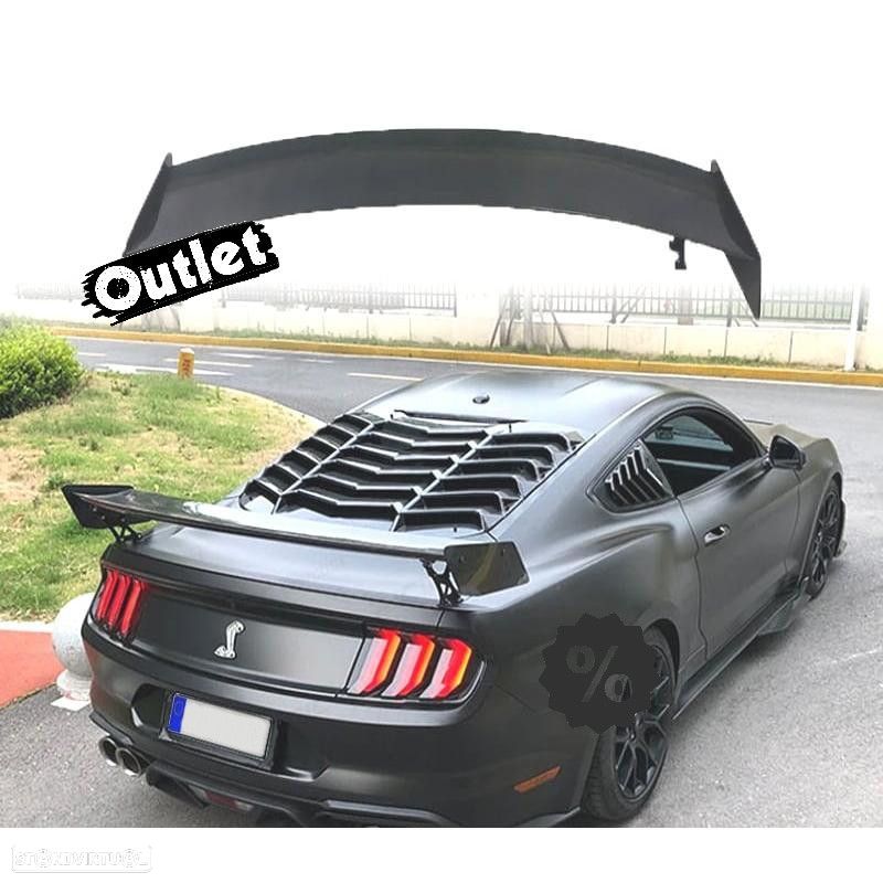 C024024C2 AILERON SPOILER FORD MUSTANG 15-21 LOOK GT500 ABS PRETO - 1