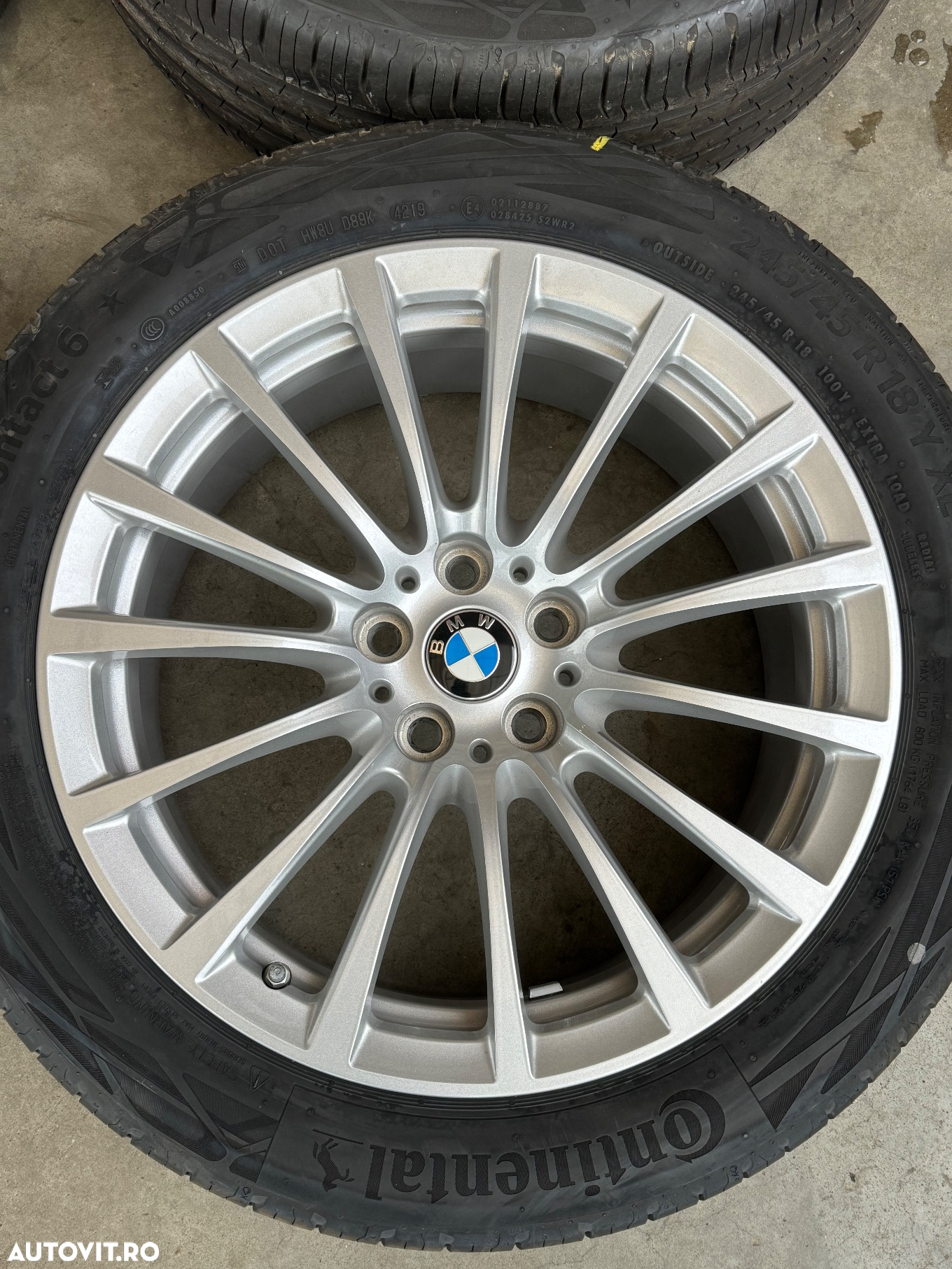 Vând jante originale BMW G30 seria 5 cu anvelope de vară noi - 5