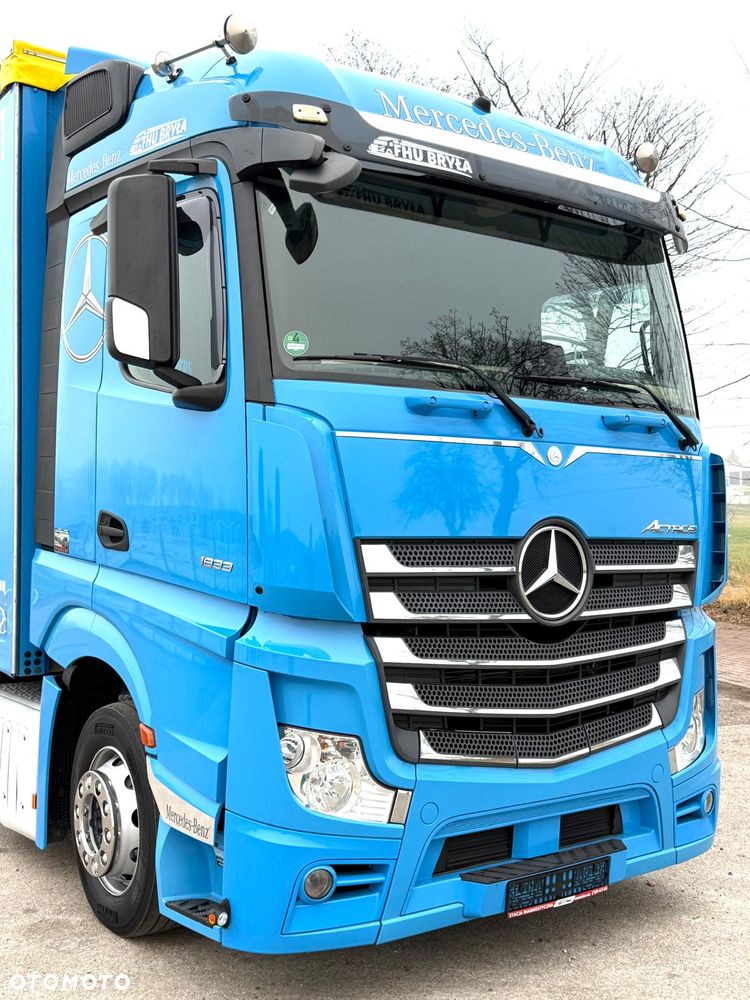 Mercedes-Benz ACTROS 1833 / FIRANKA/ WINDA / NOWY TACHOGRAF G2V2 / NOWE OPONY / 19PALET / 8TON ŁADOWNOŚCI / AUTOMAT / DUŻY SILNIK  / SYPIALKA / SERWISOWANY / 2018 / JAK NOWY  / - 14