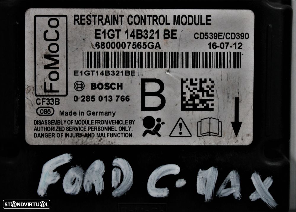 CENTRALINA AIRBAG FORD C-MAX - 3
