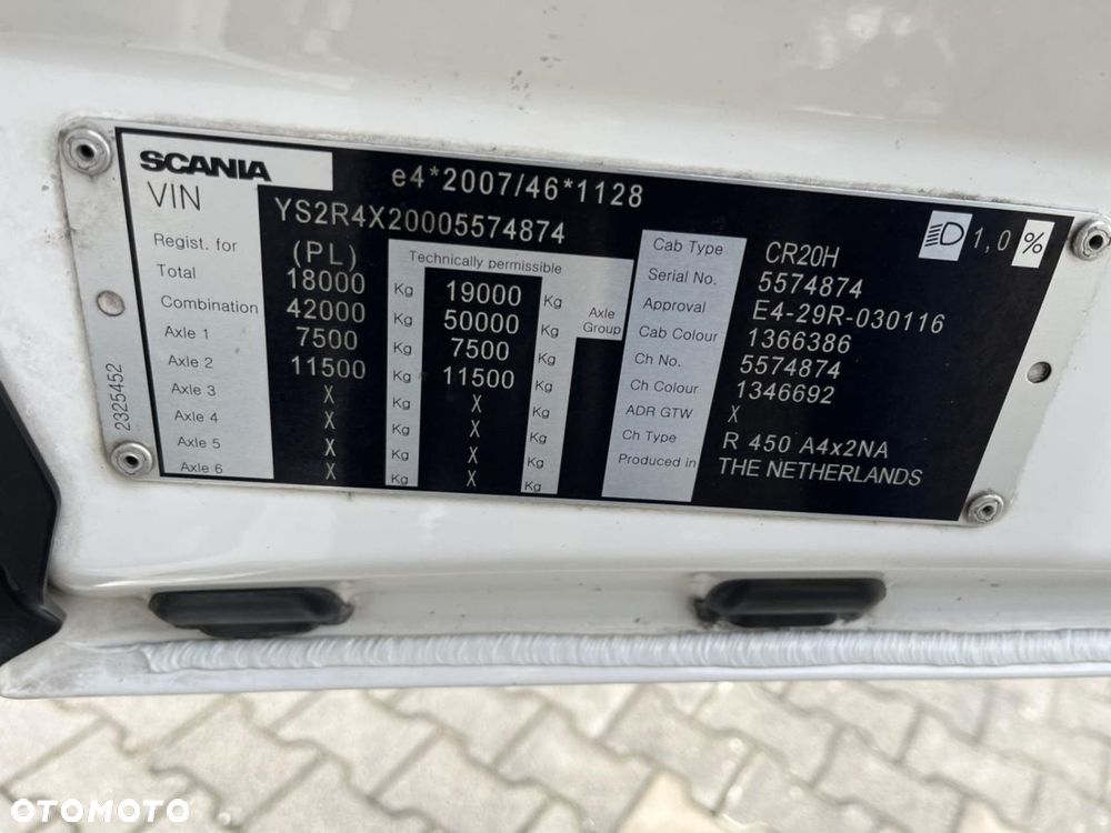 Scania R 450 A4x2NA Aluminiowe Felgi Hydraulika - 6