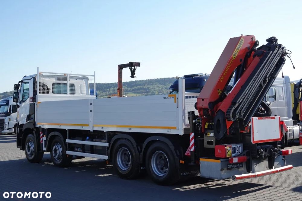 Renault C 430 / 8x4 / SKRZYNIOWY 7 M + HDS PALFINGER 33002 -wysów: 14,5 M / UDŹWIG 9800 KG / STEROWANIE RADIOWE / ROTATOR / EURO 6 - 8