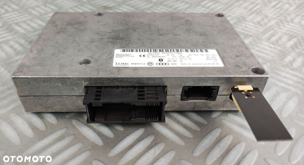 4E0862335 moduł sterownik bluetooth AUDI Q7 4L 2005- A6 C6 A8 D3 A4 B8 - 1