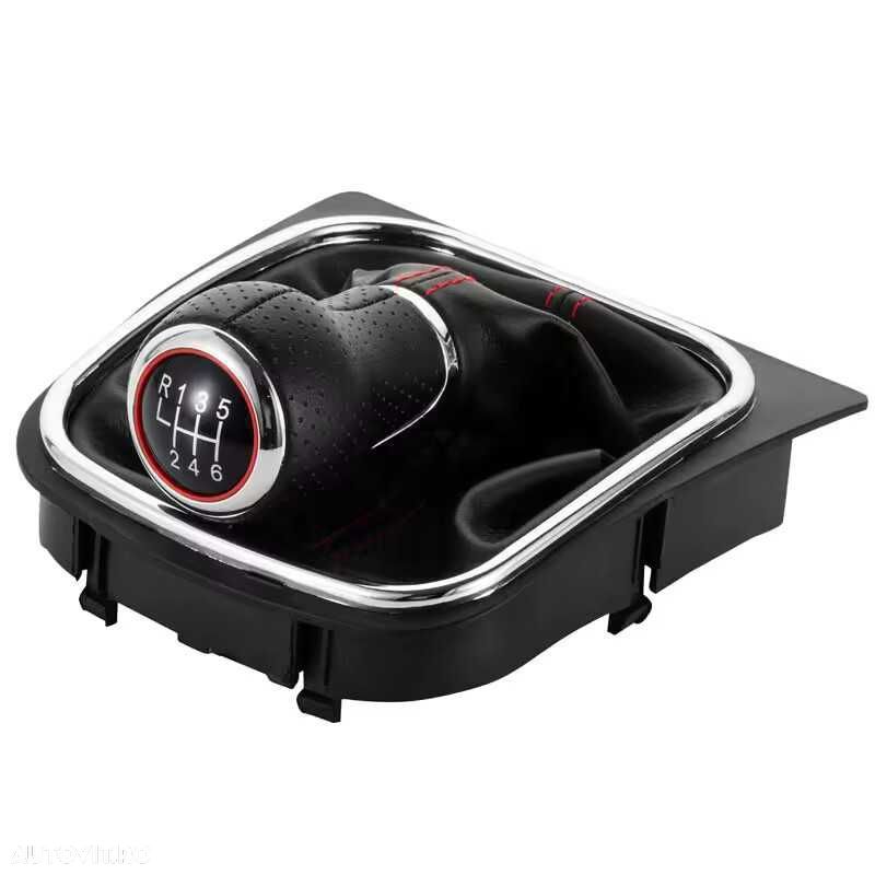 Nuca Schimbator cu Manson Piele Perforata VW Golf Jetta Scirocco Eos - 3