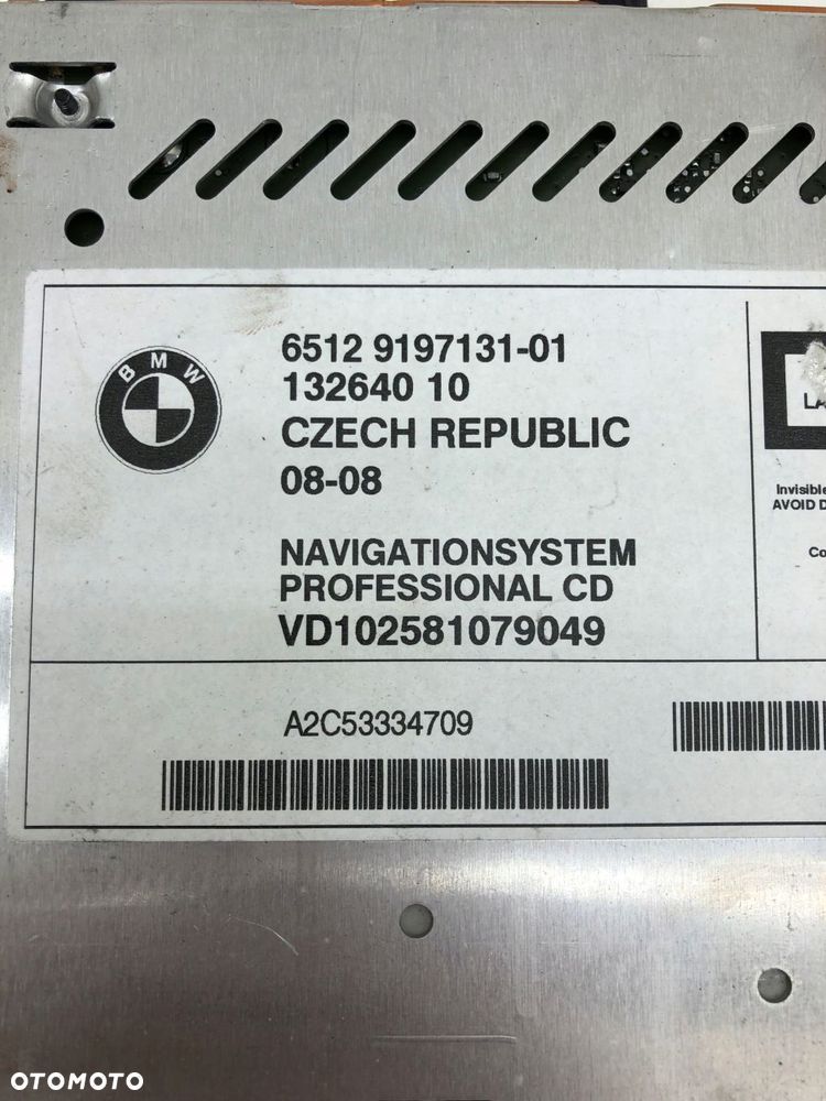 BMW E83 RADIO CD RADIOODTWARZACZ 9197131 - 3