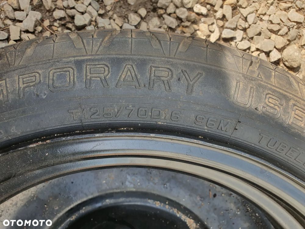 NOWE KOŁO DOJAZDÓWKA 5x114,3  125/70R16 MAZDA 5 KOLO JEST NOWE - 4
