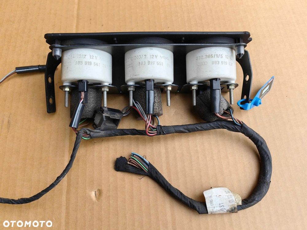 Dodatkowe zegary panel AUDI 80 90 b3 b4 s2 oryginalne z wiązka 893863159 - 3
