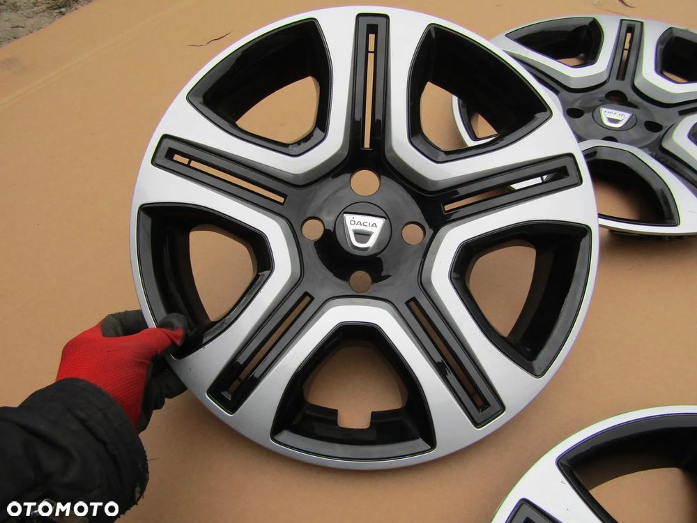 4x Kołpaki Strukturalne 16 Dacia Logan Lodgy Sandero Stepway 4x100 - 12