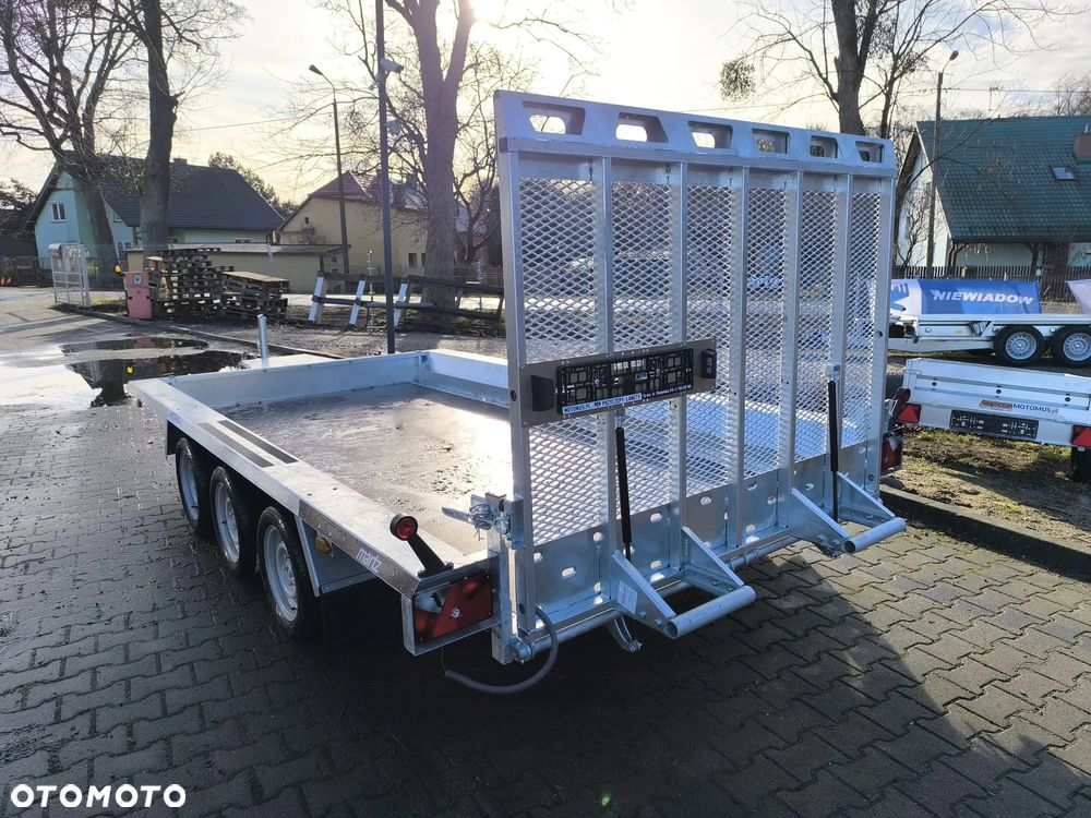 Martz Przyczepa Bau 400x180 3500kg 3 osie pod koparke koparka walec - 2