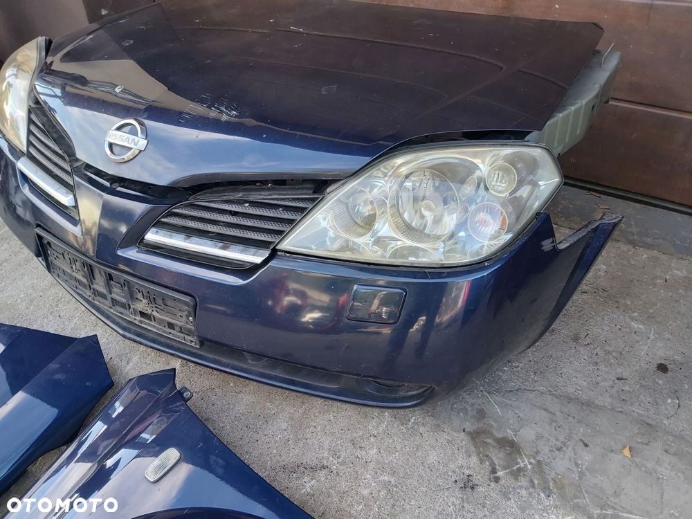 Nissan Primera P12 Zderzak przód lampa błotnik maska pas przedni BW9 - 4