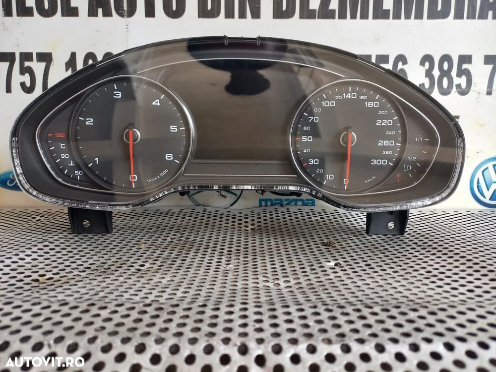 Ceasuri Bord Audi A8 4H D4 An 2010-2011-2012-2013-2014-2015-2016-2017 Volan Stanga Europa Cod 4H0920830D Dezmembrez Audi A8 4H D4 3.0 Tdi Quattro Motor CDT Cutie MXU Volan Stanga - Dezmembrari Arad - 3