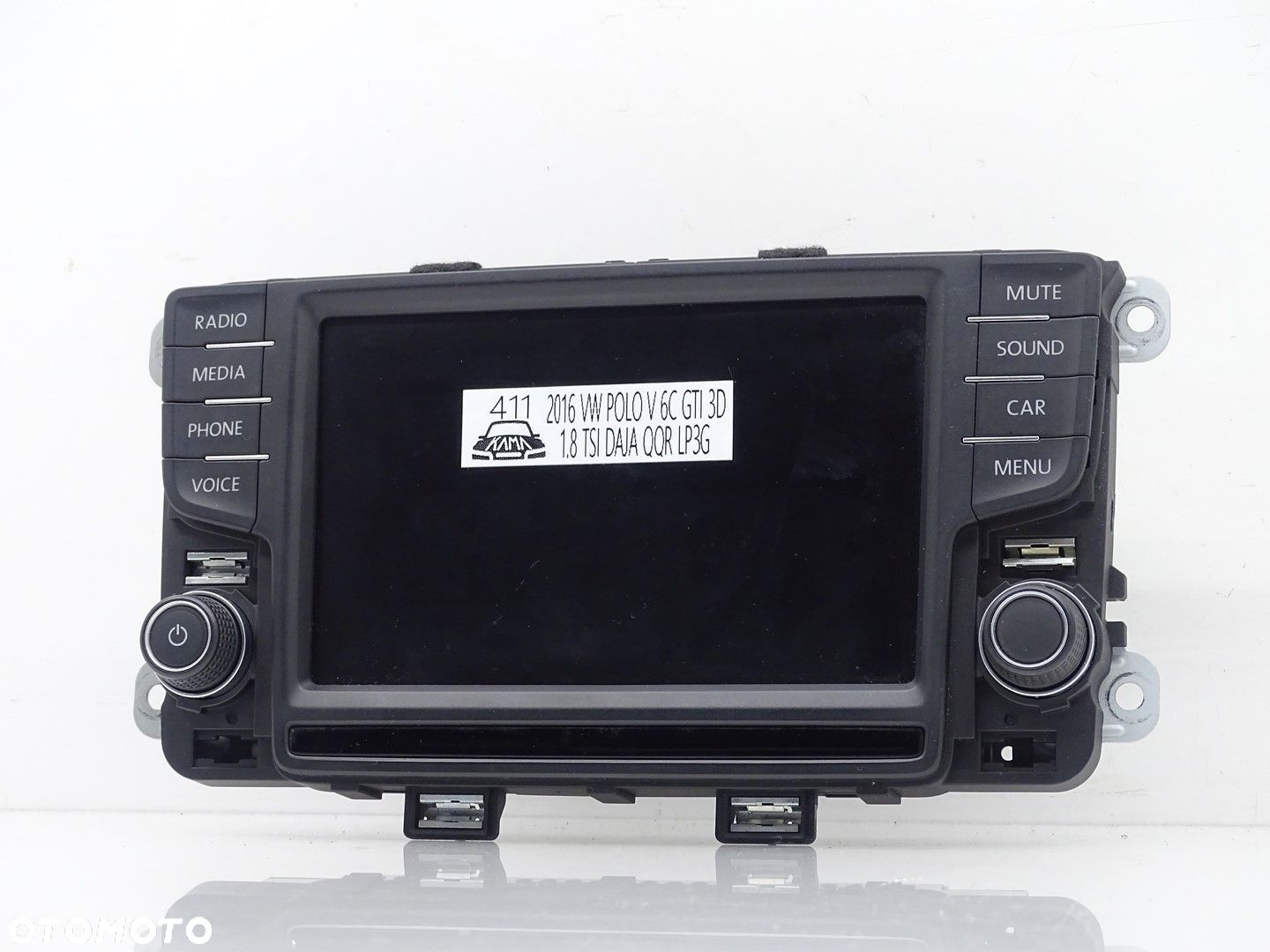 EKRAN WYŚWIETLACZ MONITOR LCD MMI RADIA VW POLO V 6C 6R 6C0919603B - 1