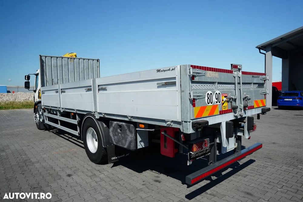 DAF LF 250 / 4X2 / LIVRARE - 7.3 + HDS HYVA HB 150X -E3 / RADIOCOMANDĂ / ROTATOARE / MAX. CAPACITATE DE RIDICARE: 5200 KG / EURO 6 - 12