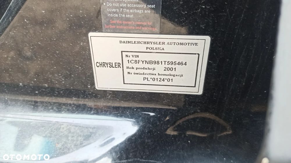 PT Cruiser 2.0 B ECC Silnik skrzynia maska błotnik drzwi - 2