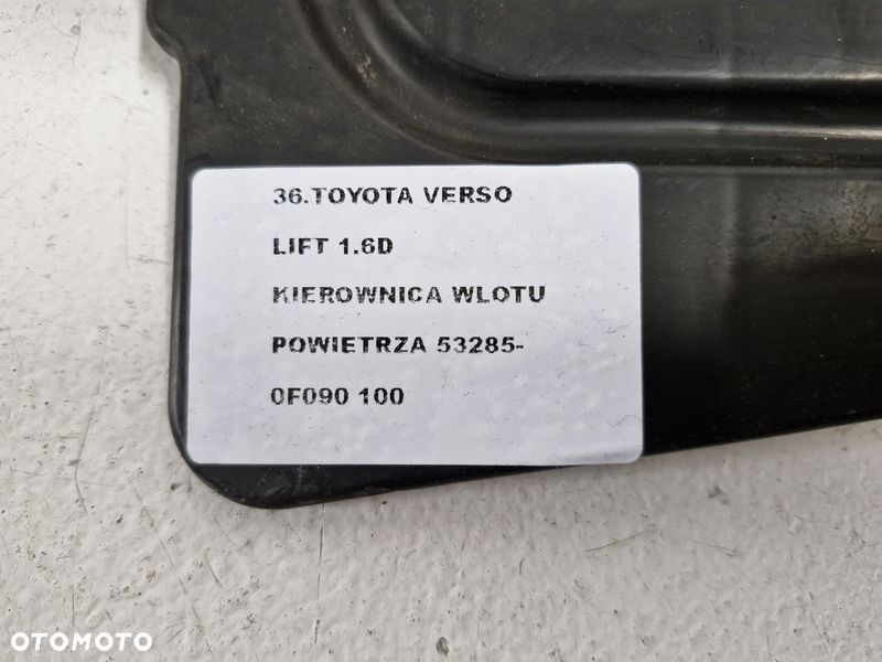 toyota verso lift 1.6 d kierownica powietrza wlot kanał 53285-0f090 - 4