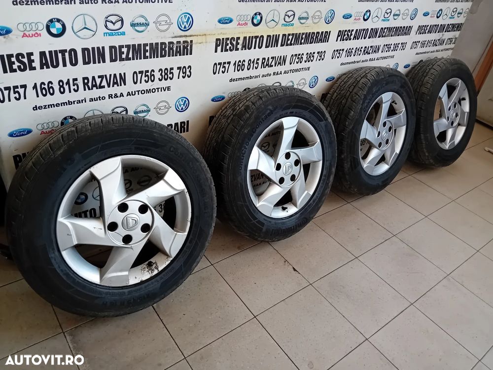 Jante Aluminiu Dacia Duster 215/65R16 Anvelope Continental 2023 Vara F Bune Jante Dacia Duster - 2