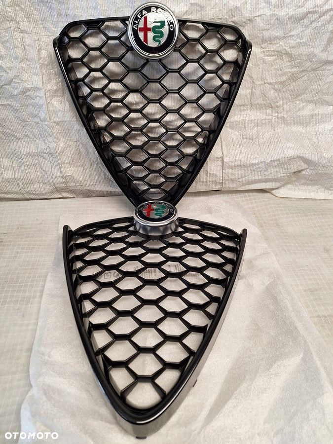 atrapa grill alfa romeo giulia veloce nero czarny black orgin oe alfa nowy - 1