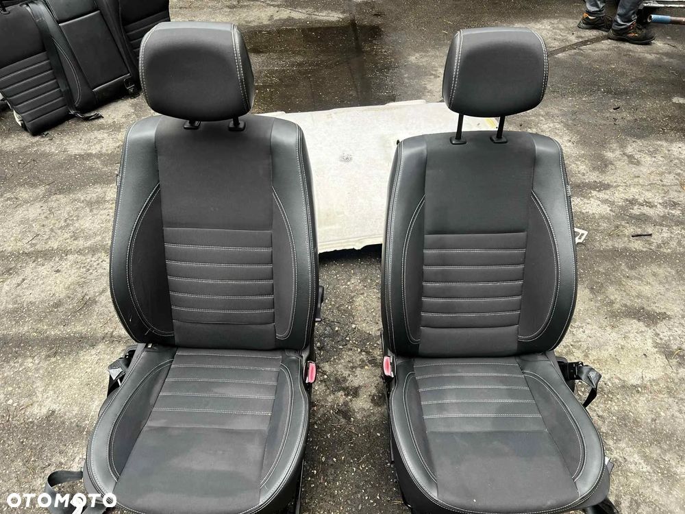 Renault Laguna 3 - Komplet FOTELI, KANAPA, SIEDZENIA, BOCZKI - Anglik (Czarne) - 2