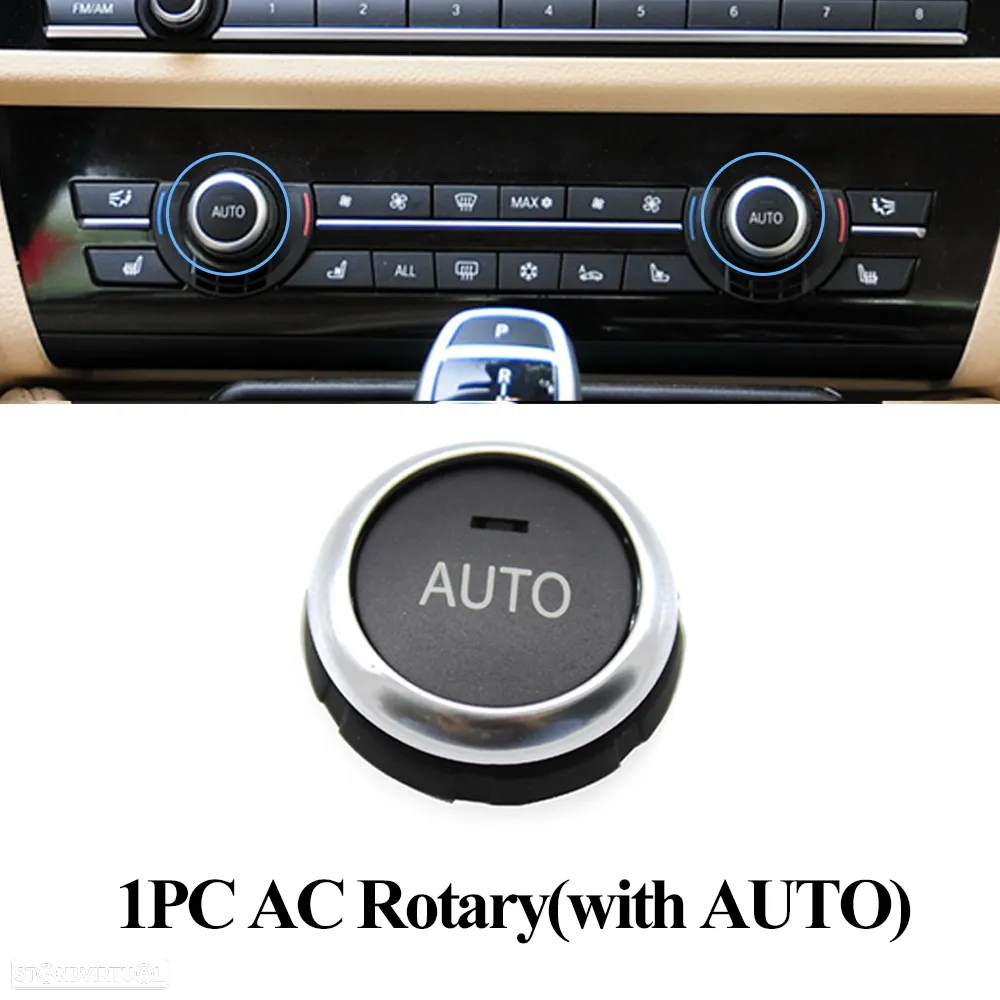 Botões Ar-condicionado Áudio e outros BMW série 5, 6, 7, X5, X6 - 8