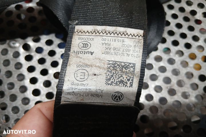 Centura siguranta fata dreapta 1K4857706AK 615811100 1K4857706AK 6158 - 3