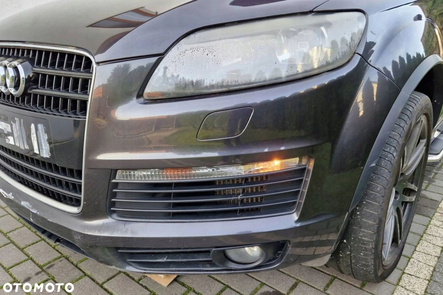 AUDI Q7 4L ZDERZAK PRZEDNI PRZÓD GRIL LZ7L SLINE S-LINE - 4