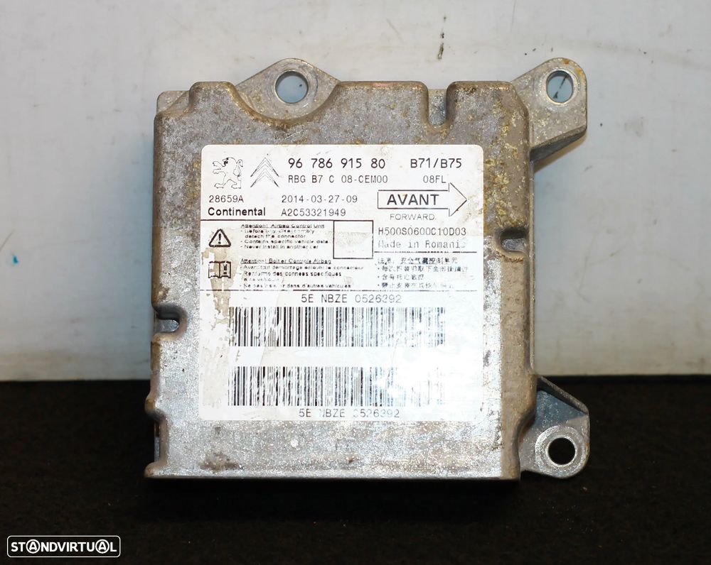 CENTRALINA DE AIRBAG CITROËN C4 - 2