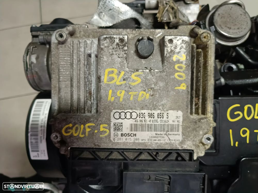 Motor golf 5 1.9TDI 105cv BLS caixa 5 velocidades KBL 2009 - 12