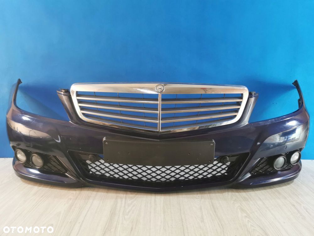 mercedes c klasa w204 lift zderzak przód przedni pdc 890 11/14 - 1