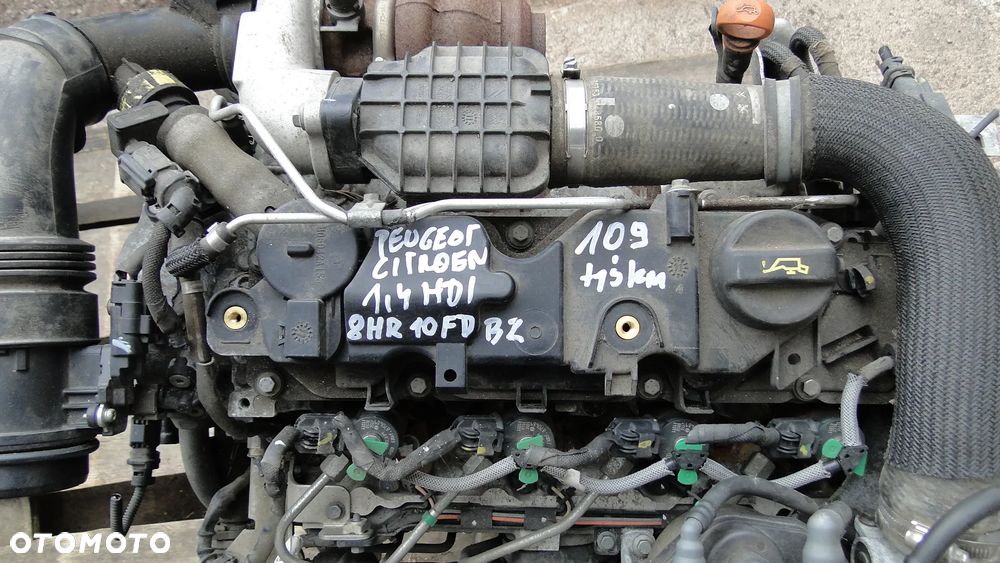 PEUGEOT CITROEN SILNIK 1.4HDI 8HR 10FDBZ 109tyś km UKŁAD PALIWOWY - 6