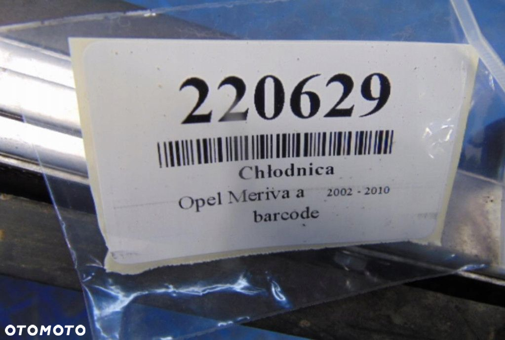 OPEL MERIVA A 1.6B CHŁODNICA WODY 52401025 - 9