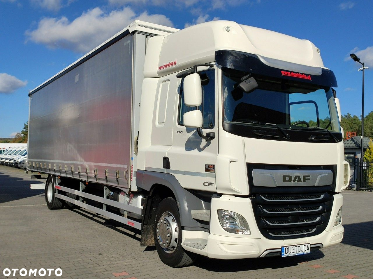 DAF CF 290 E6 Firana Tył Drzwi Dach Podnoszony / Zsuwany Długi 9.30m - 4