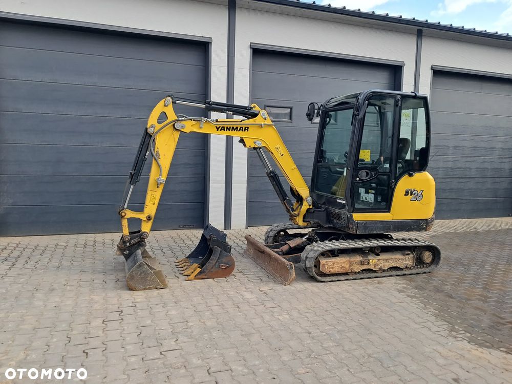 Yanmar SV 26 WAGA 2785kg 2.8t 950mth * 2019 rok * 2 nowe łyżki *skarpówka * lusterka *oświetlenie * długie ramie * szybkozłącze * silnik Yanmar 24KM minikoparka kubota KX30-4 u27 cat 302.7 jcb 8030 jazda szybka/wolna sprawna bez dpf 2,5 t 3 t - 8